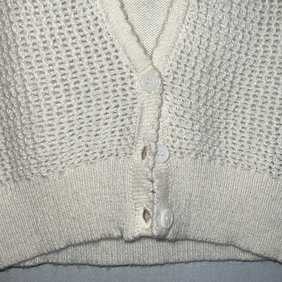 cream knitted vest with , in great condition - Picture 5 of 10